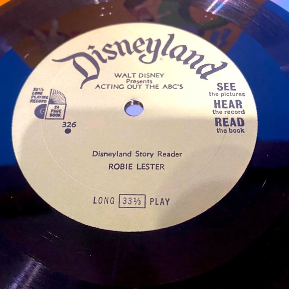 WALT DISNEY VTG 70s PRESENTS ACTING OUT THE A B C’S DISNEYLAND VINYL RECORD 7” - Picture 14 of 15